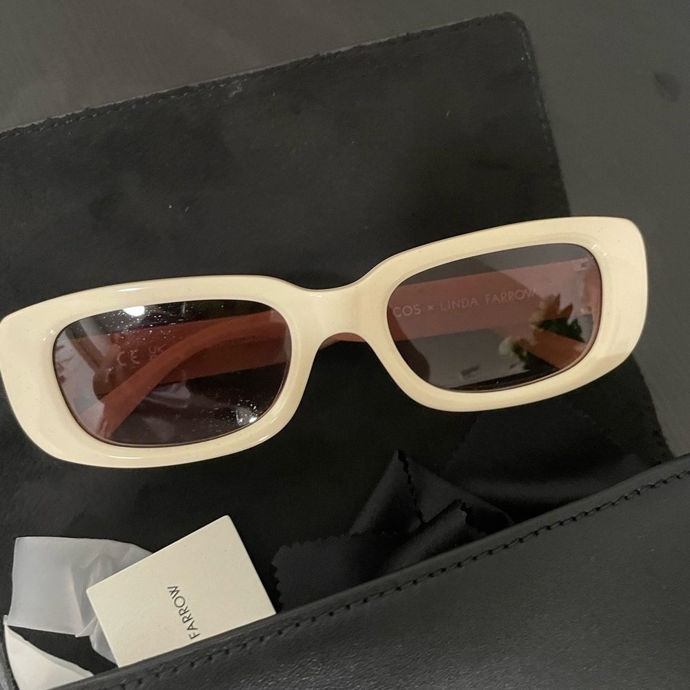 Linda Farrow x COS Rectangle Acetate Sunglasses